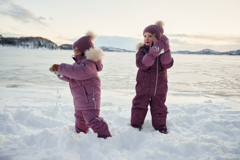 Salt Vinterdress - Bærlilla m/mønster