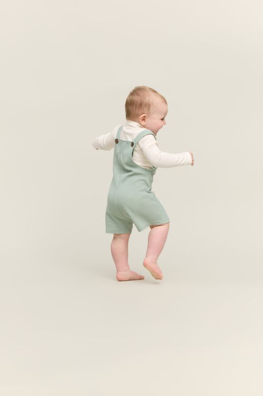 Basal Baby Shorts - Grågrønn